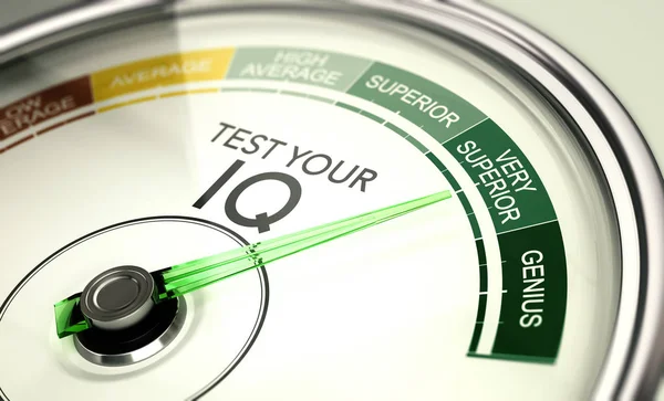 IQ test Result, Very Superior Intelligence Quotient. — Stock Photo, Image
