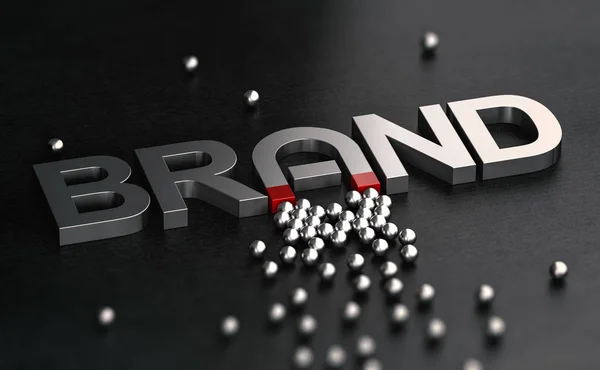 Brand Awareness and Attractiveness. Customer Relationship Buildi — Stock Photo, Image