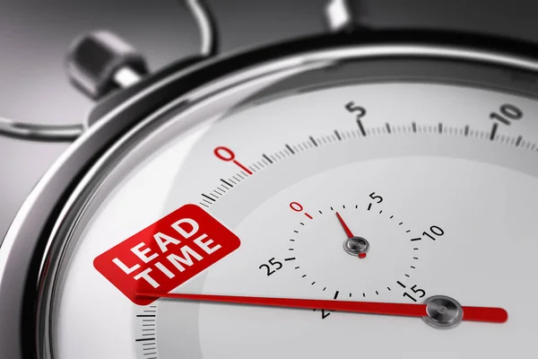 Lead Time Written on a Stopwatch. Supply Chain Management Concep — Stockfoto