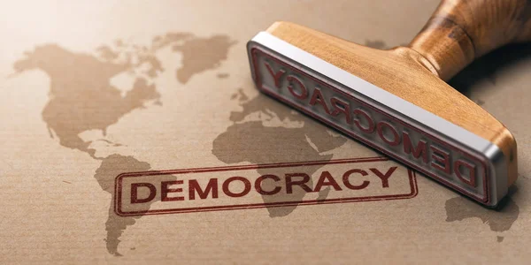 Freedom in the World. Worldwide democracy. — Stock Photo, Image