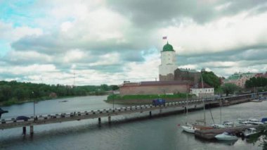 Vyborg 'daki St. Olav Kalesi. Rusya, Leningrad bölgesi