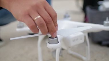 Drone pervaneleri Close-up
