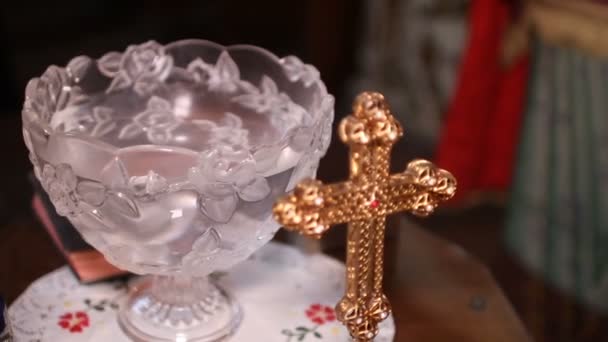 The Holy Cross in the Christian church — Stock Video