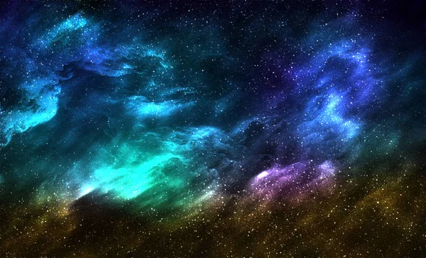Γαλαξίας Νεφέλωμα Stardust Και Φωτεινά Λαμπερά Αστέρια — Φωτογραφία Αρχείου