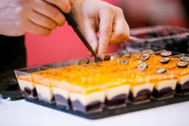 Pastane kek hazırlama pudra görünümü Kapat