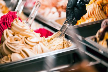 Pudra hizmet dondurma pasta dükkanı