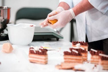 Pastane kek hazırlama pudra görünümü Kapat