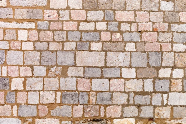 Texture Different Medieval Bricks Wall — Stock Photo, Image
