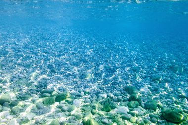 Sualtı deniz arka planı, okyanus manzarası