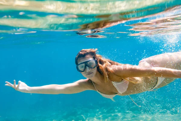 Sualtı tropikal deniz şnorkel