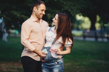 Annem ve babam erkek ve kız kartları ile