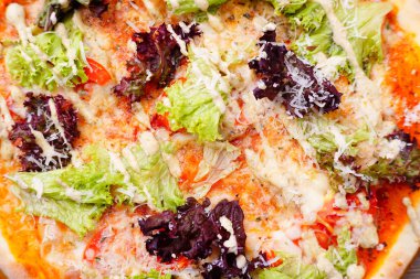 Pizza doku yakın kadar gıda arka plan