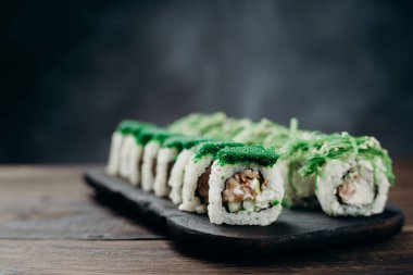 Ahşap Tepsi, kopya alanı hizmet kümesi suşi rulo