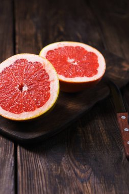 pembe greyfurt dilim. Meyve arka plan