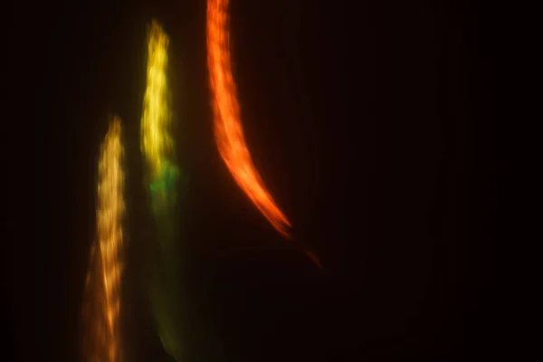 Desfocado desfocado cor luz pisca e raios — Fotografia de Stock