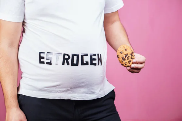 Ketidakseimbangan hormon, tingkat estrogen, kecanduan gula — Stok Foto