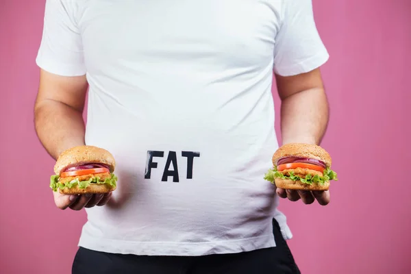 Comer en exceso, comida rápida, glotón, comida chatarra —  Fotos de Stock
