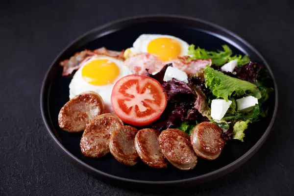 Desayuno continental, comidas de estilo rural — Foto de Stock