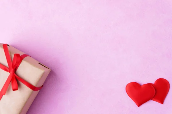 День святого Валентина фон, открытка, сюрприз — стоковое фото