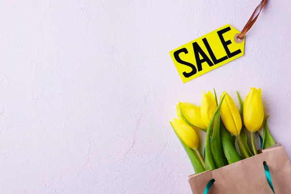 Seizoensgebonden voorjaar verkoop, winkelen sjabloon voor spandoek — Stockfoto