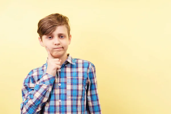 Bored disinterested boy with tired face — Stockfoto