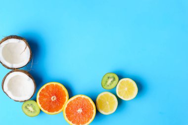 kopya alanı metin tasarım ile egzotik meyve