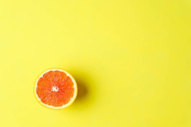 Yaz tropikal arka plan, kopya alanı ile turuncu