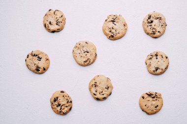 çikolatalı kurabiye arka plan, şekerlemeler tasarım