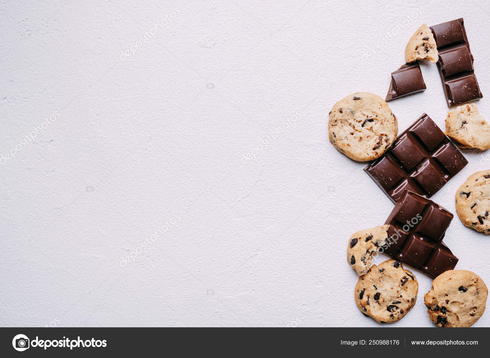 Chocolat et biscuit fond, confiserie — Photo de stock par ©Wadym - 250988176, image size:1600x1167