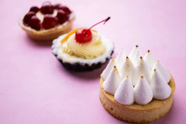 Deliziose torte. dolci artigianali fatti in casa — Foto Stock