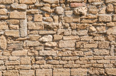 yaşlı kireçtaşı duvar