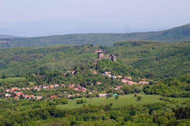 Görünüm Somoska Kalesi, Slovakya