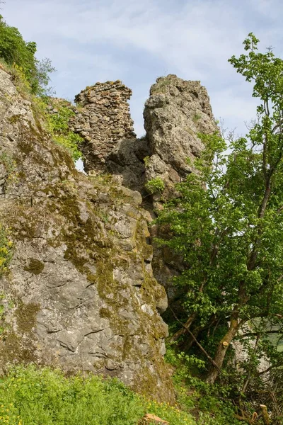 Zřícenina Hradu Hajnacka Slovensko — Stock fotografie