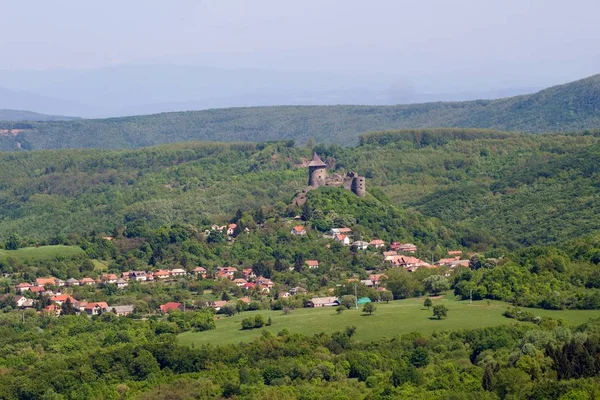 Weergave Van Somoska Castle Slowakije — Stockfoto