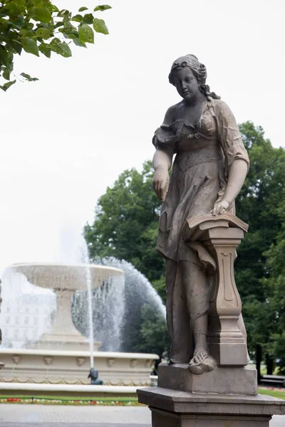 Statue Saxon Garden Warsaw Europe — Stock Photo, Image