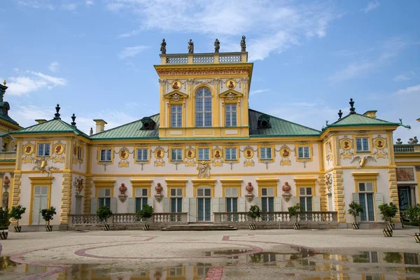 Wilanw Castle Wilanowski Palace Warsaw Poland Europe — Stock Photo, Image