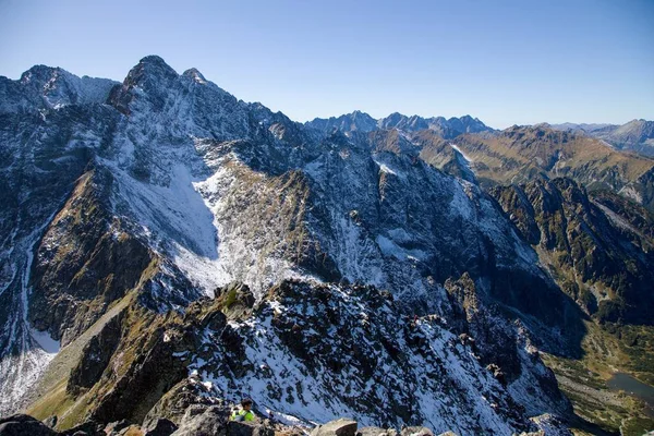 Vista Jahnaci Stit High Tatras National Park Eslováquia — Fotografia de Stock