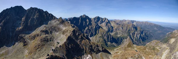 Vista Parque Nacional Vychodna Vysoka High Tatras Eslováquia — Fotografia de Stock