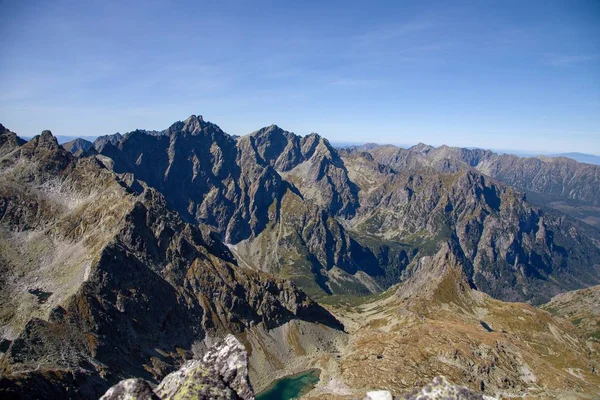 Vista Parque Nacional Vychodna Vysoka High Tatras Eslováquia — Fotografia de Stock