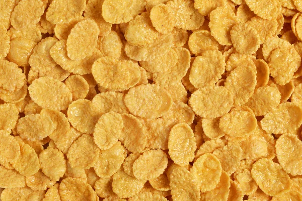 Cornflakes Hintergrund Oder Hintergrund Nahaufnahme Makroaufnahme — Stockfoto