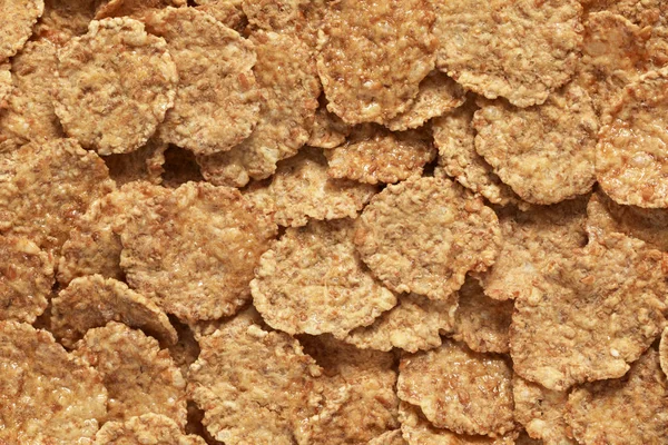 Wheat Flakes Background Backdrop Close Macro Shot — Stock Photo, Image