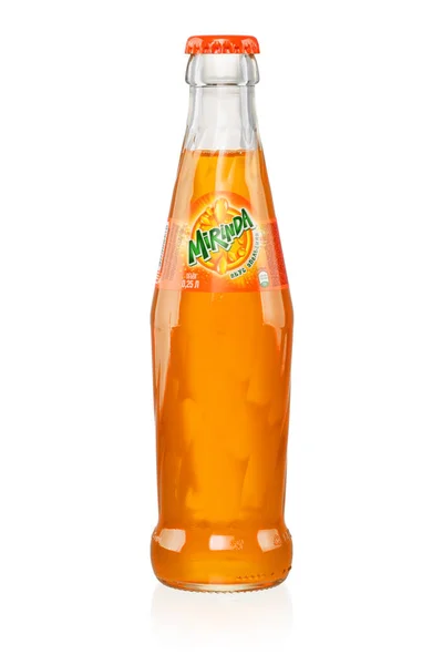 Brest Bielorrusia Mayo 2018 Botella Vidrio Mirinda Producida Por Pepsico — Foto de Stock