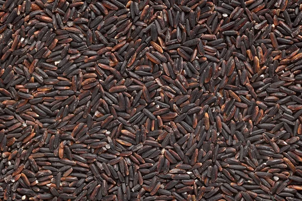 Pohled Shora Černé Rýže Haldy Lze Použít Jako Texturu Nebo — Stock fotografie