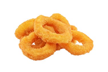 Squid or onion rings isolated clipart