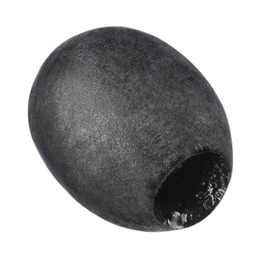 Pitted siyah zeytin izole