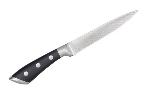 Steel kitchen knife isolated — Stock Photo, Image