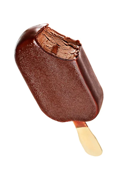 Chocolate popsicle isolated on white — Stock Photo, Image