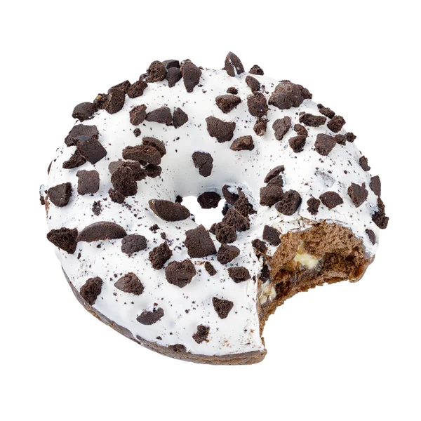 Çikolata serpilir izole ile Donut — Stok fotoğraf