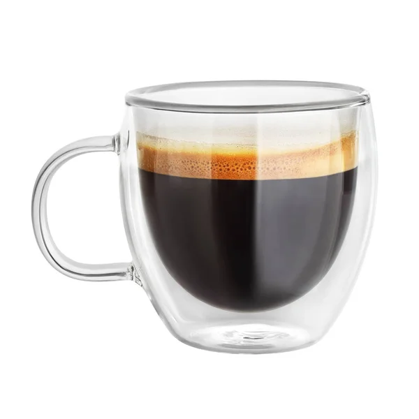 Mugg med espresso-kaffe isolerad — Stockfoto