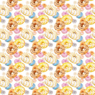 Donutlar dikişsiz doku veya desen